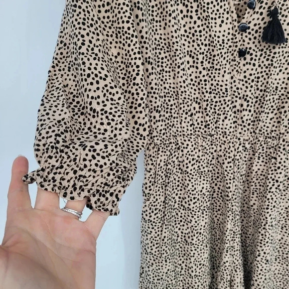 Anthropologie Beachgold animal print Romper Chelsea covet up size small - Picture 6 of 10